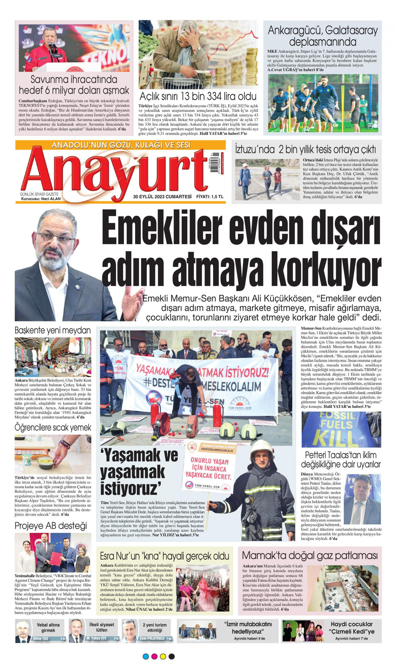 Anayurt Gazetesi Manşeti