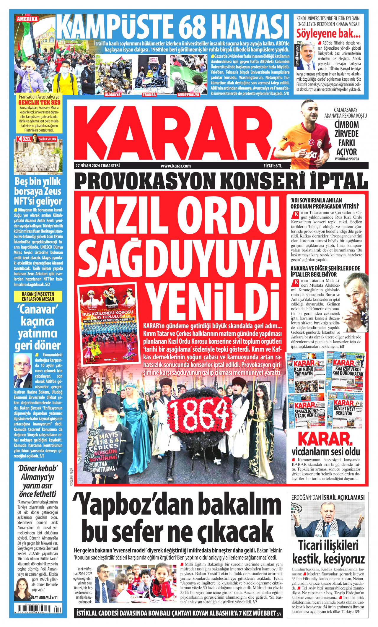 Karar Gazete Manşeti