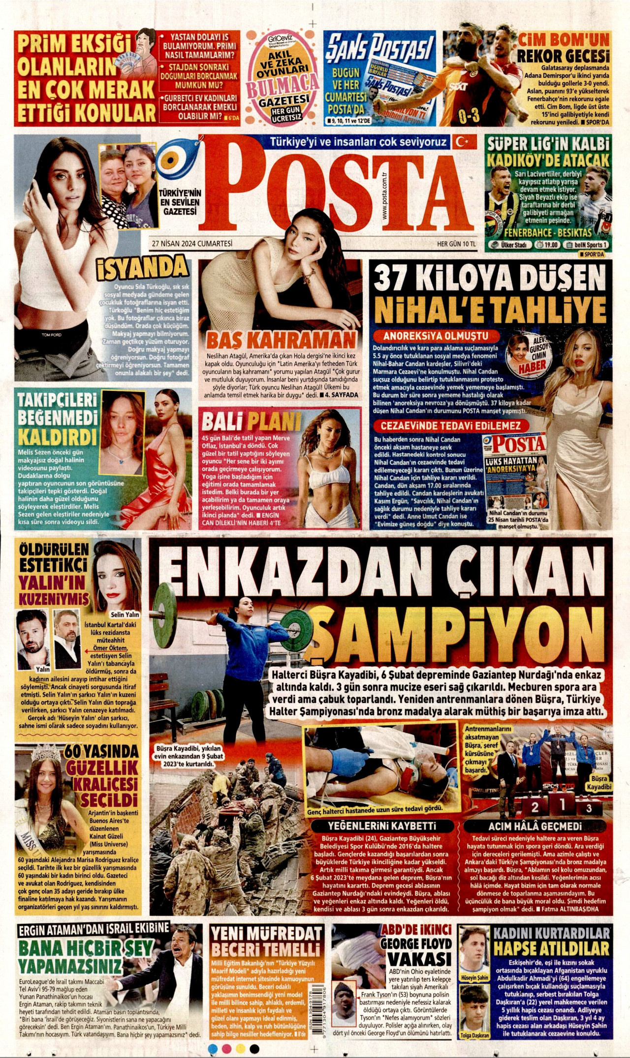 Posta Gazetesi Manşeti